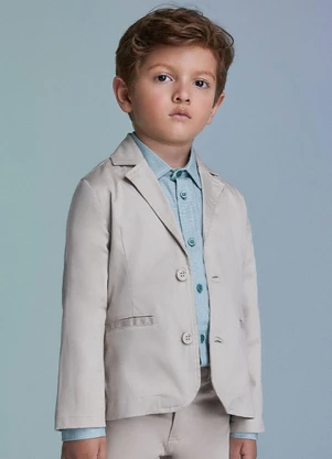 Youccie - Blazer Bege de Alfaiataria Cru - YOUCCIE