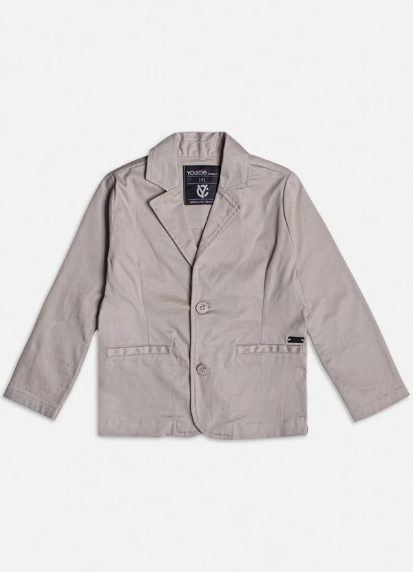 Youccie - Blazer Bege de Alfaiataria Cru 5