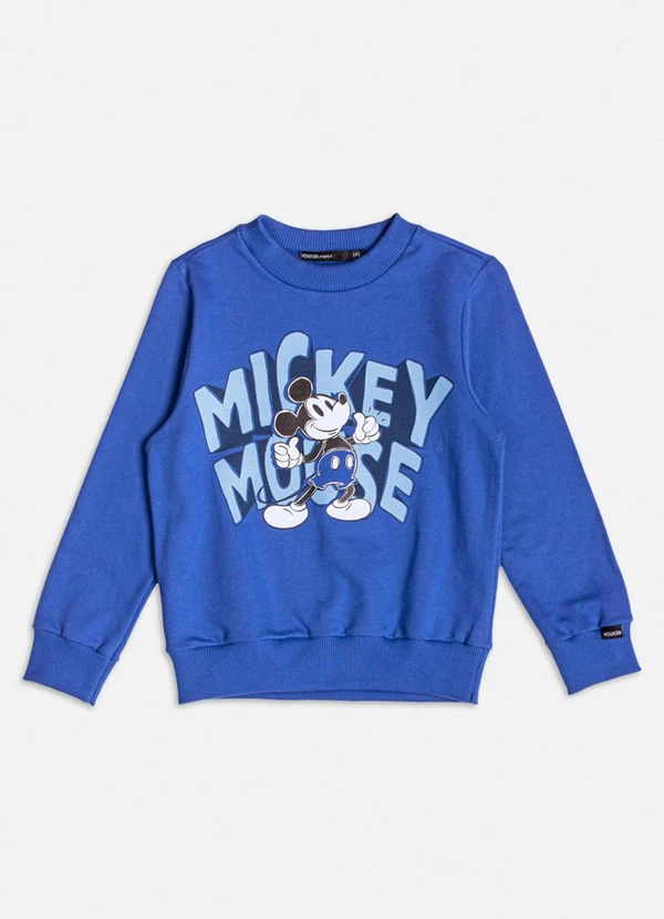 Youccie - Casaco Azul do Mickey Mouse de Moletom Azul
