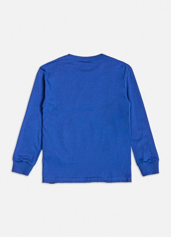 Youccie - Casaco com Estampa Snow Bear de Moletom Azul 2