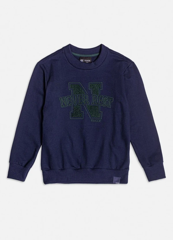 Youccie - Casaco de Moletom Azul Marinho Azul