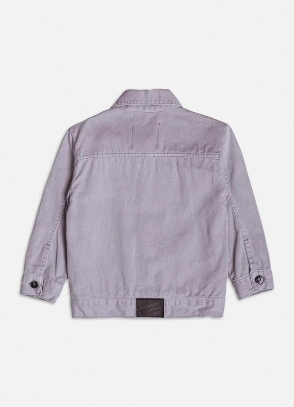 Youccie - Jaqueta Jeans Cinza Básica Cinza 2