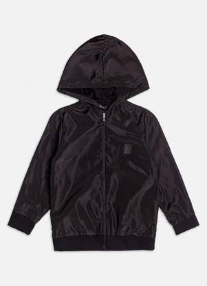 Youccie - Jaqueta Preta com Capuz Preto - YOUCCIE