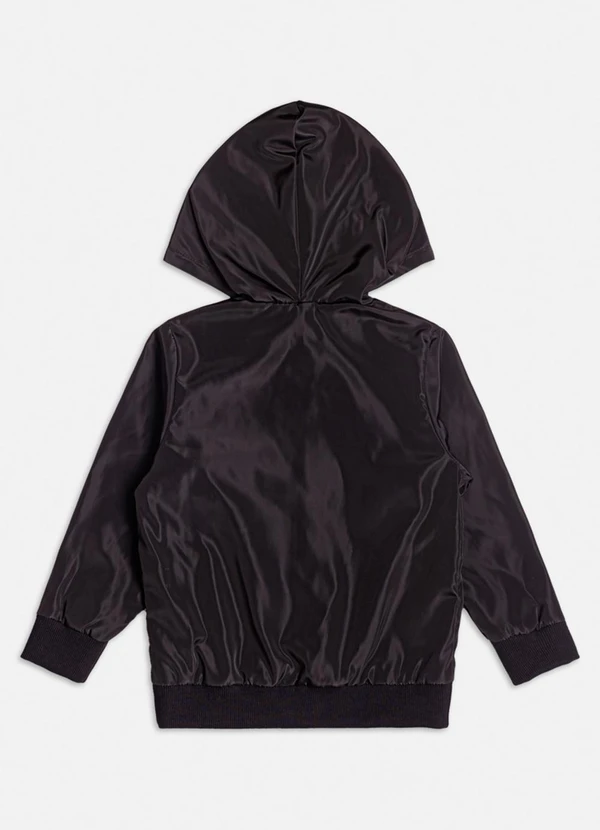 Youccie - Jaqueta Preta com Capuz Preto 2