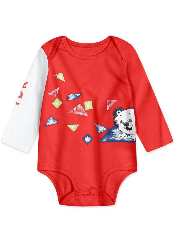 Tigor T Tigre - Body Antiviral Menino Bebê Vermelho