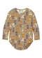Malwee Kids - Body Básico Letrinhas Off White - variação: Marrom