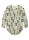 Malwee Kids - Body Básico Letrinhas Off White - variação: Verde Água