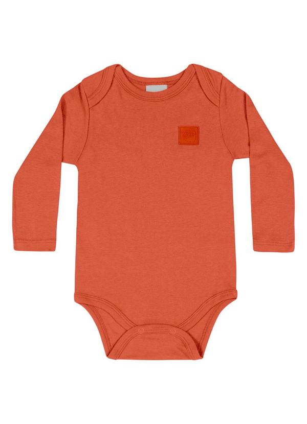 Quimby - Body Básico Unissex para Bebê Laranja