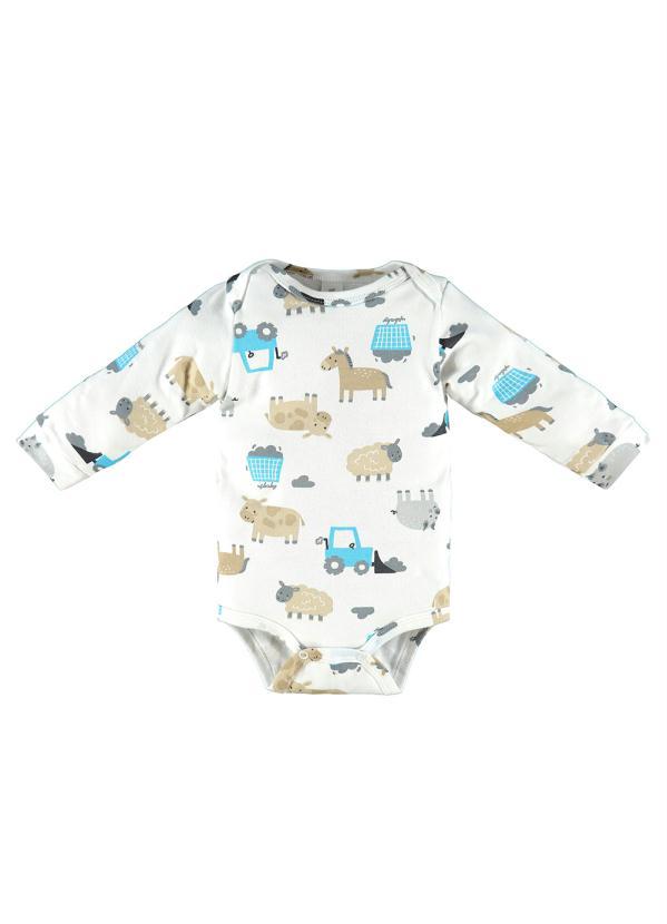 Up Baby - Body Bebê em Suedine Branco 1