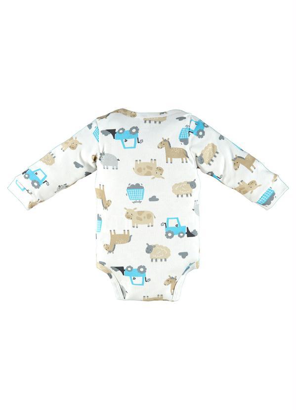 Up Baby - Body Bebê em Suedine Branco 2