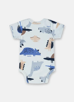 Up Baby - Body Bebê Masculino Suedine Estampado - UP BABY