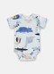 Up Baby - Body Bebê Masculino Suedine Estampado - variação:  