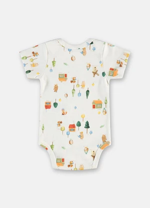 Up Baby - Body Bebê Masculino Suedine Estampado - UP BABY