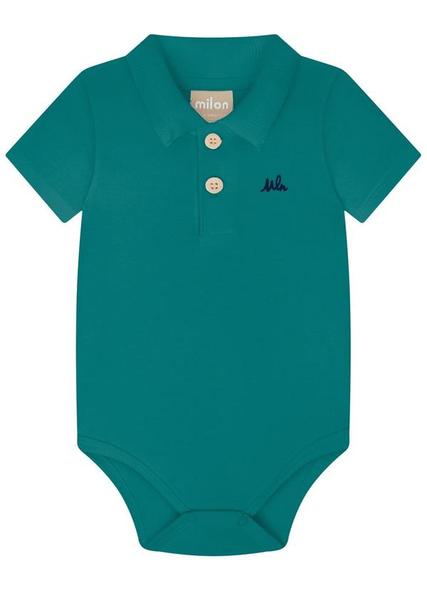Milon - Body Bebê Menino Básico Verde