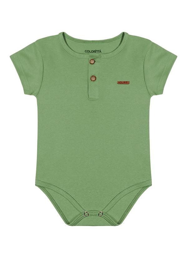Colorittá - Body Bebê Menino com Botões Colorittá Marrom 1