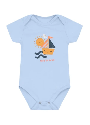 Brandili - Body Bebê Menino de Solzinho Azul - BRANDILI