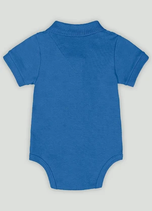 Body Bebê Menino em Suedine Premium Up Baby Azul - UP BABY