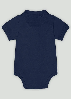 Body Bebê Menino em Suedine Premium Up Baby Azul - UP BABY