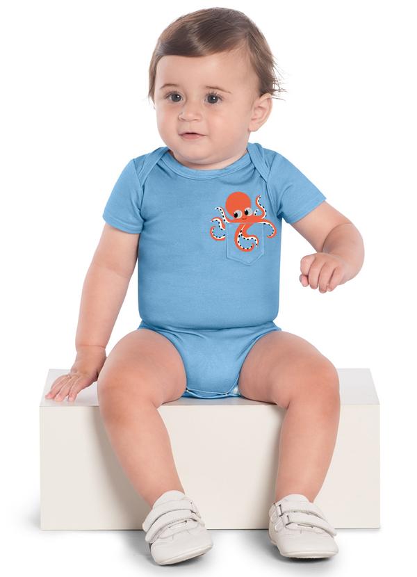 Kyly - Body Bebê Menino Polvo Azul