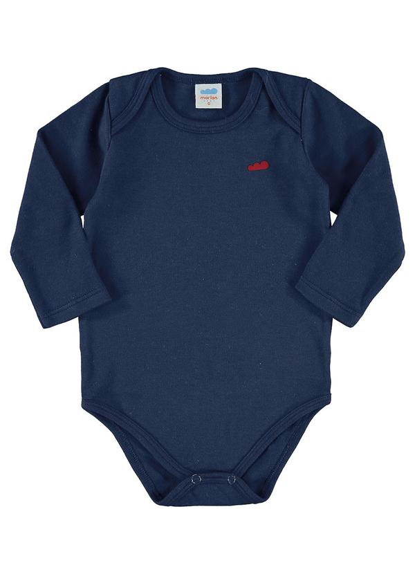 Marlan - Body Bebê Unissex em Cotton Azul