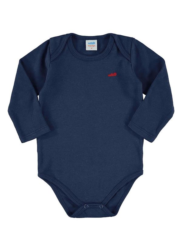 Marlan - Body Bebê Unissex em Cotton Azul