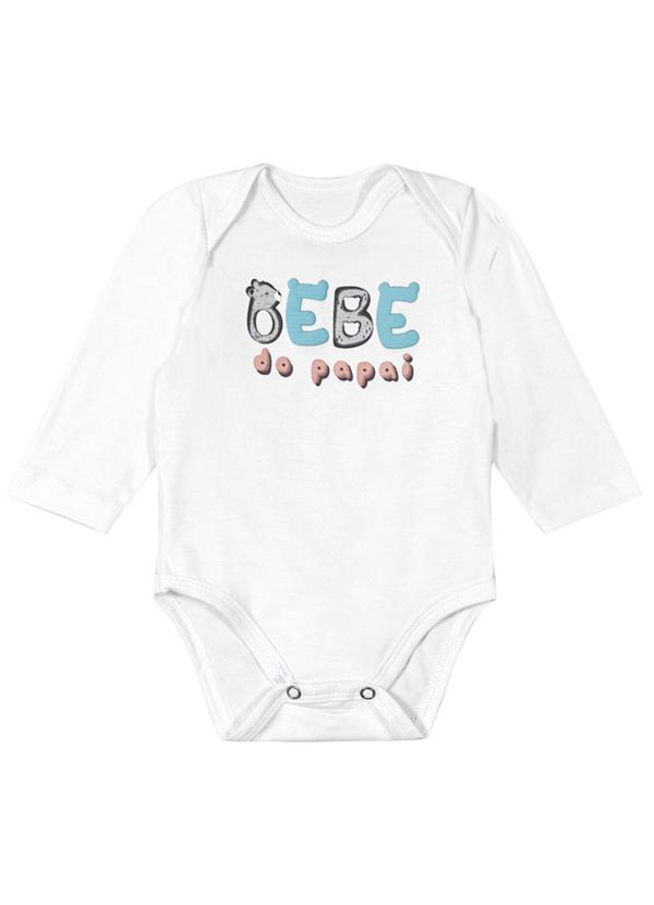 Brandili Baby - Body Bebê Unissex Frases Interativas Branco