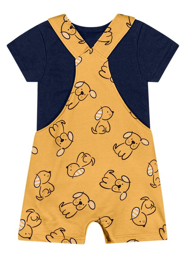 Kyly - Body com Jardineira Menino Azul Marinho 3