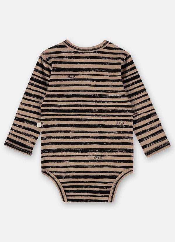 Up Baby - Body de Zebra para Bebê Menino Marrom 2