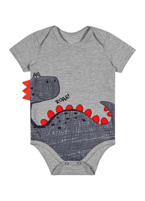 Alenice - Body Dino Meu Amigo Menino Cinza 1