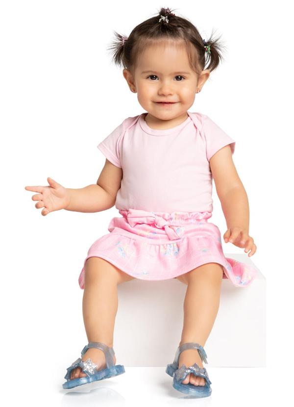 Marlan - Body em Cotton Penteado Rosa