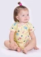 Alakazoo - Body em Malha Suedine com Manga Curta Rosa - variação: Amarelo