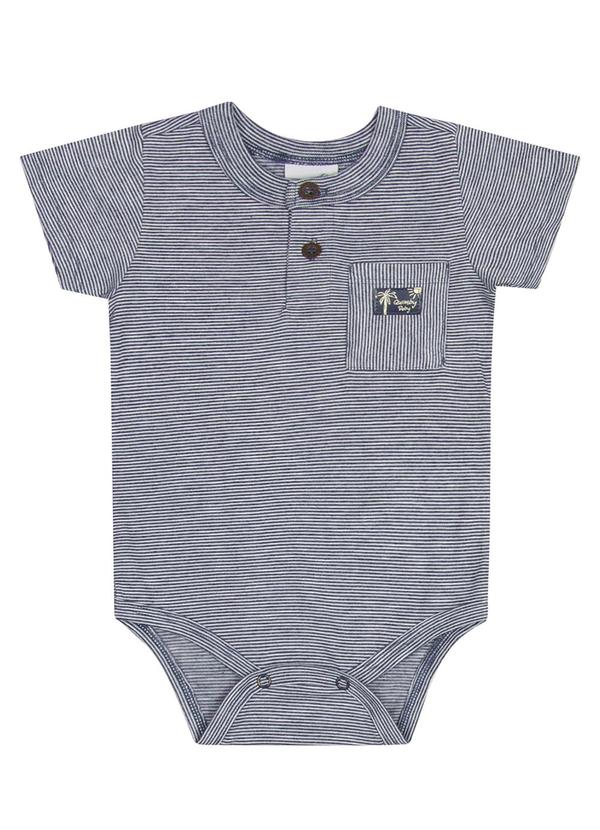 Quimby - Body em Meia Malha para Bebê Menino Azul