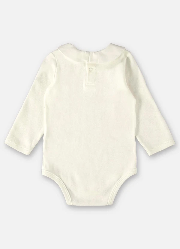 Up Baby - Body em Suedine para Bebê Menina Off White 4
