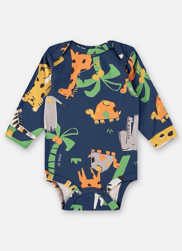 Up Baby - Body em Suedine para Bebê Menino Azul