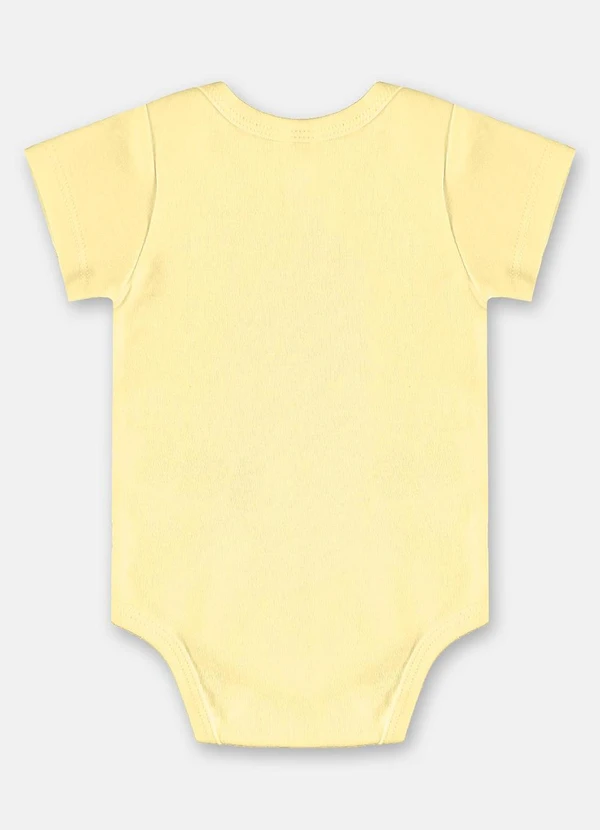 Up Baby - Body em Suedine para Bebê Menino Amarelo 3