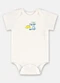 Up Baby - Body em Suedine para Bebê Menino Up Baby Amarelo - variação: Branco