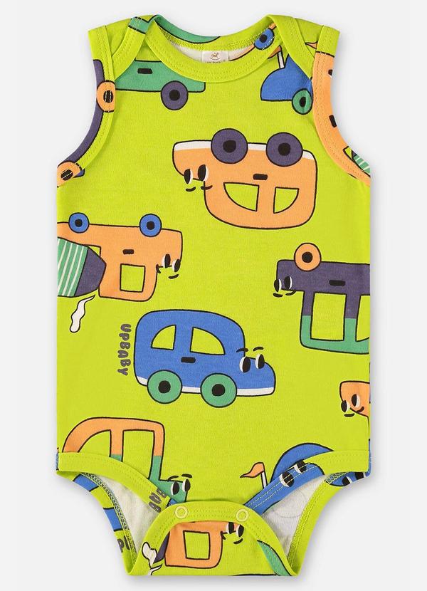 Up Baby - Body em Suedine para Bebê Menino Verde