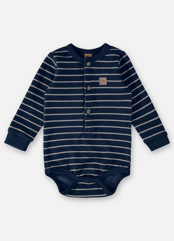 Up Baby - Body em Tricô para Bebê Menino Azul 3