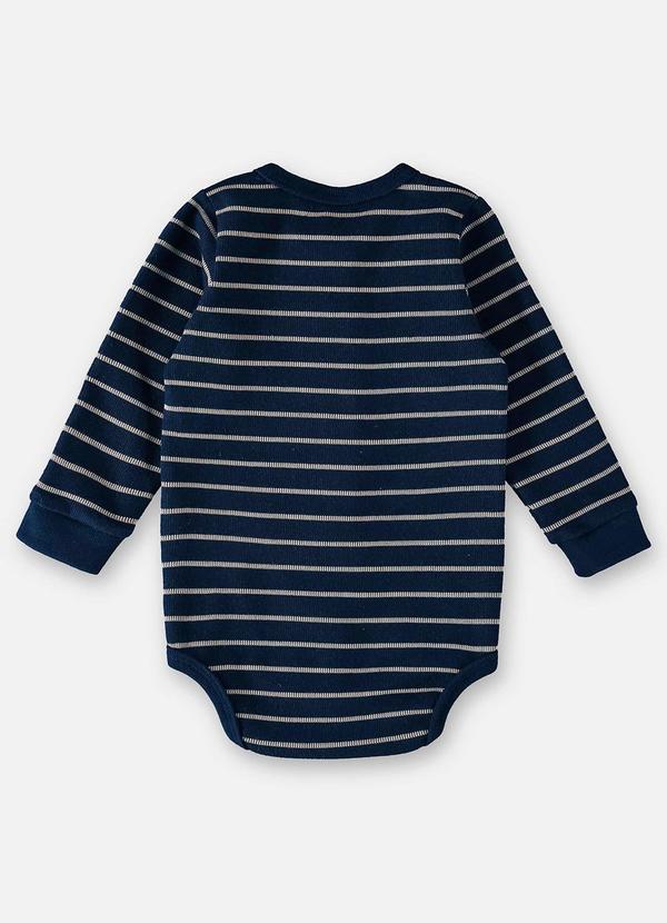 Up Baby - Body em Tricô para Bebê Menino Azul 4