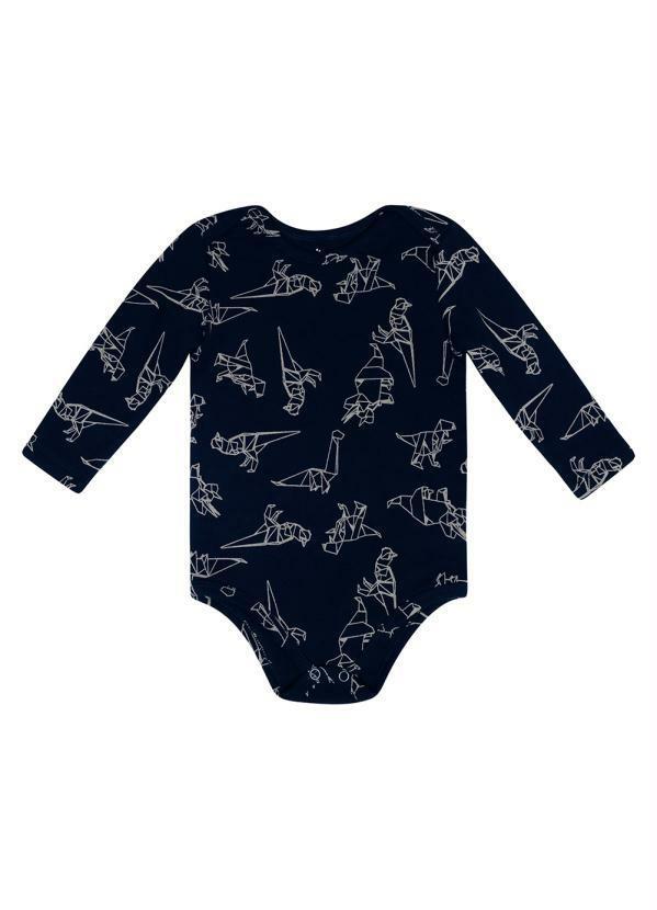 Rovi Kids - Body Infantil Dinossauros Azul