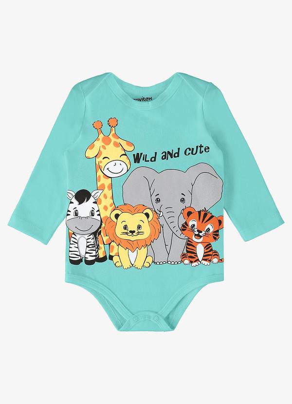 Rovi Kids - Body Infantil Masculino Bixinhos Azul