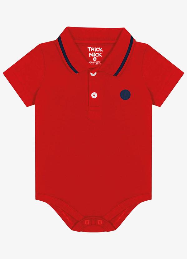 Trick Nick - Body Infantil Masculino Vermelho
