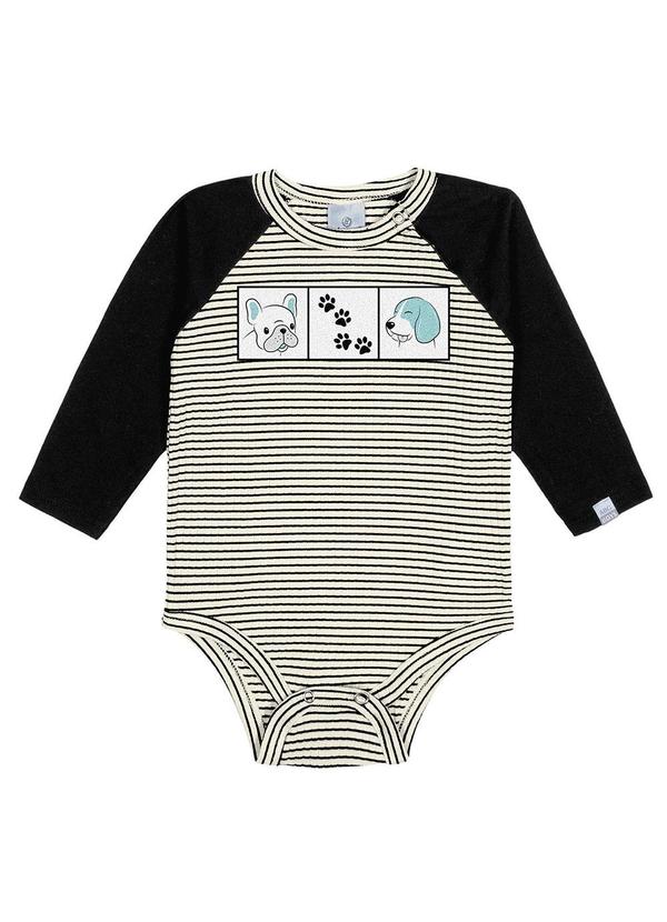 Abrange - Body Listrado Baby Bege