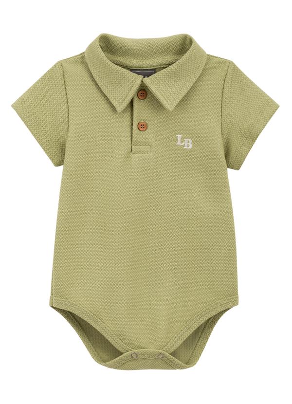 Lik Boys - Body Manga Curta Avulso em Malha Alive Verde 1