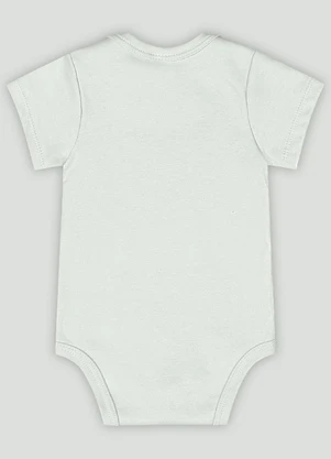 Body Manga Curta Bebê Menino Up Baby Verde - UP BABY