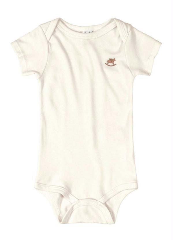 Up Baby - Body Manga Curta Suedine Bege