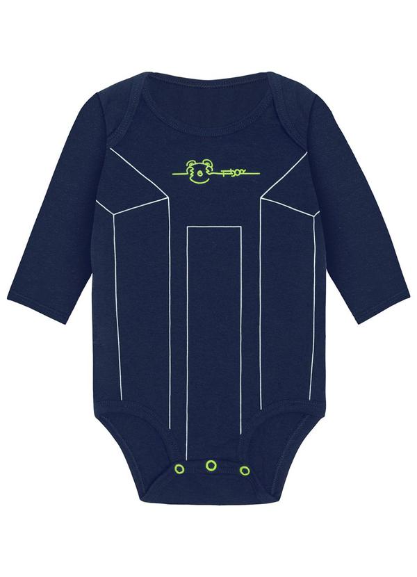 Tigor T Tigre - Body Manga Longa Antiviral Menino Bebê Azul 1