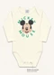 Fakini Kids - Body Manga Longa Mickey Bege - variação: Bege