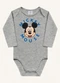 Fakini Kids - Body Manga Longa Mickey Bege - variação: Cinza