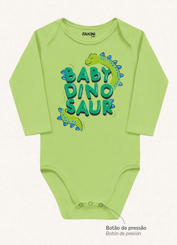 Fakini Kids - Body Manga Longa Verde